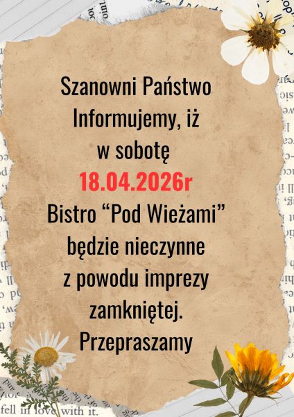 Godziny otwarcia Bistro